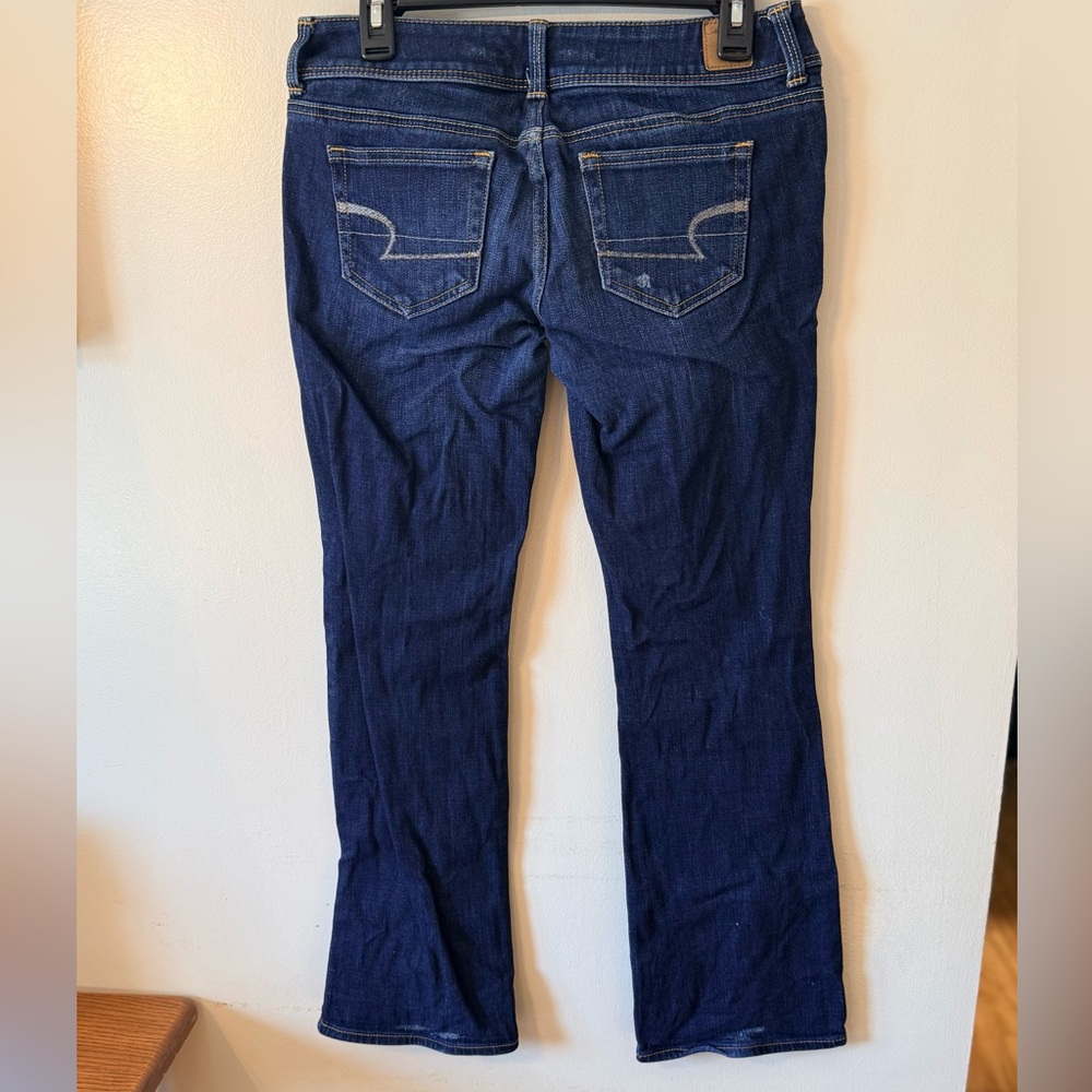 American Eagle Women's Distressed slim boot stretch Jeans - Picture 3 of 7